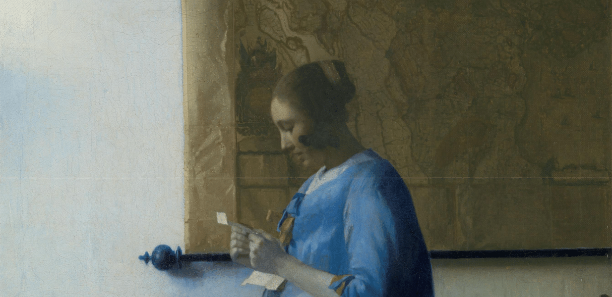 Woman Reading a Letter, Johannes Vermeer