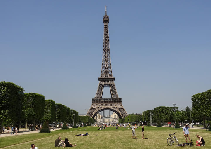 Champs de Mars, Best Views Of The Eiffel Tower