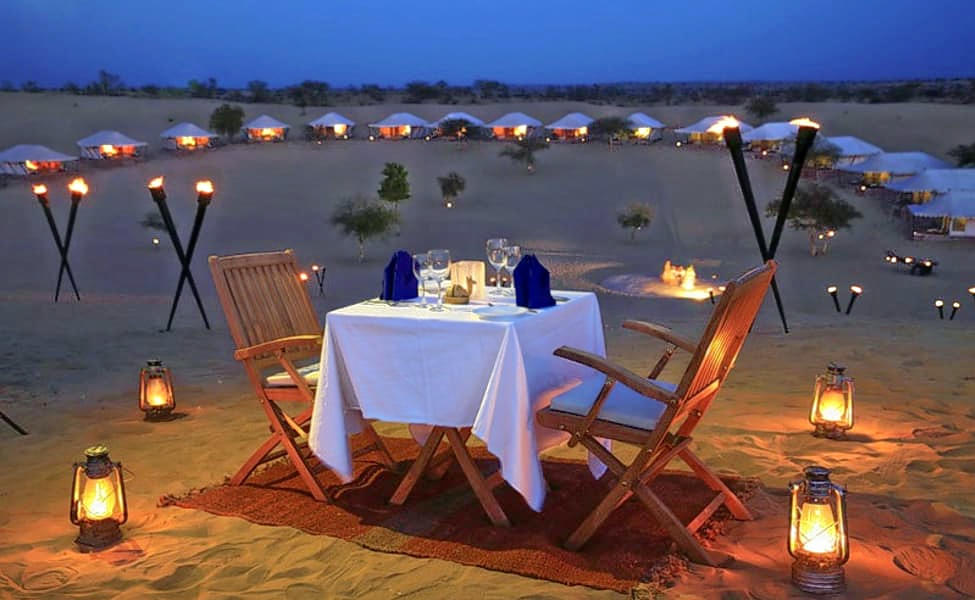 Dinner In The Desert, Dubai Image