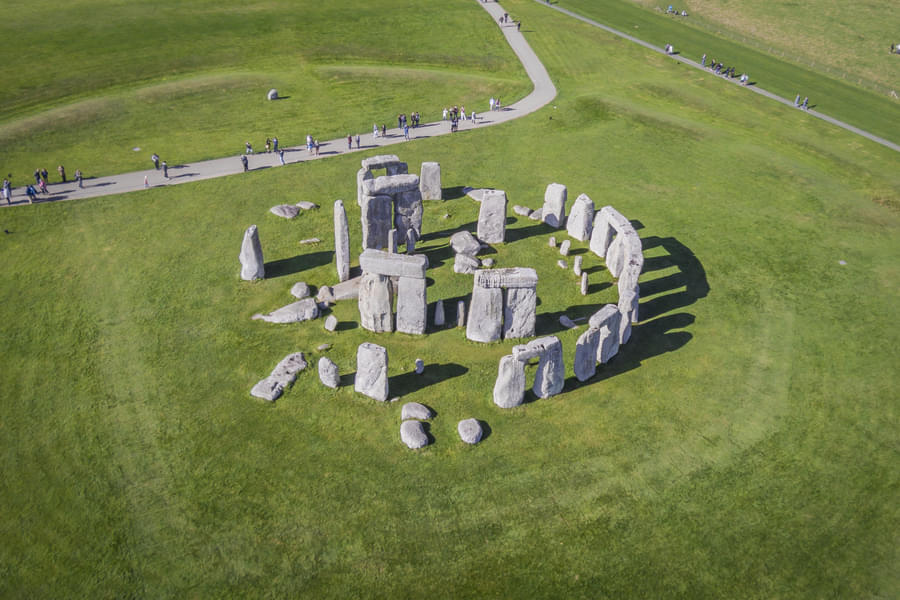 Take in the aerial view of Stonehenge