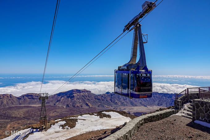 View of Teide Cable Car From Top