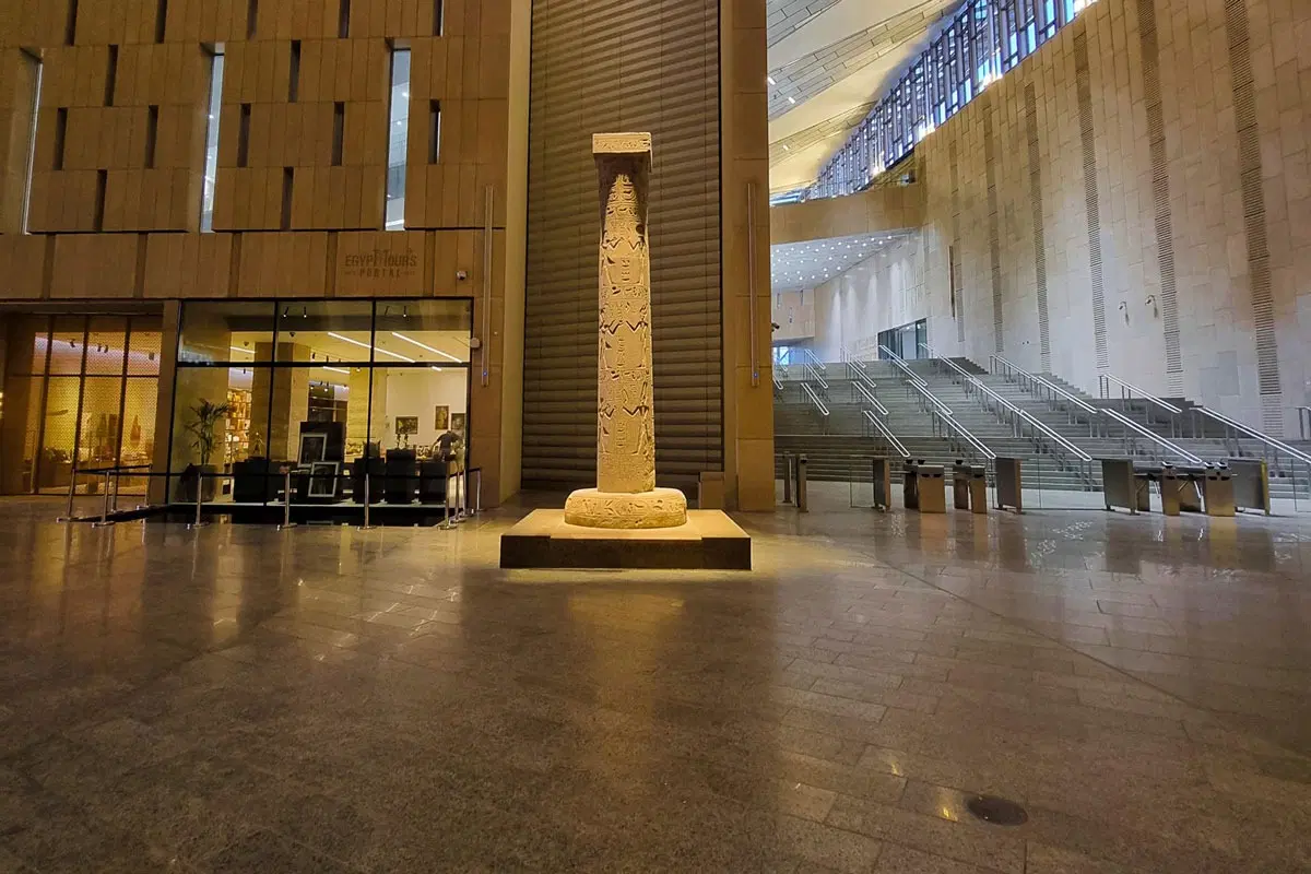 View the four eras galleries and the hanging obelisk