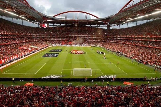 Inside view of Benfica Stadium