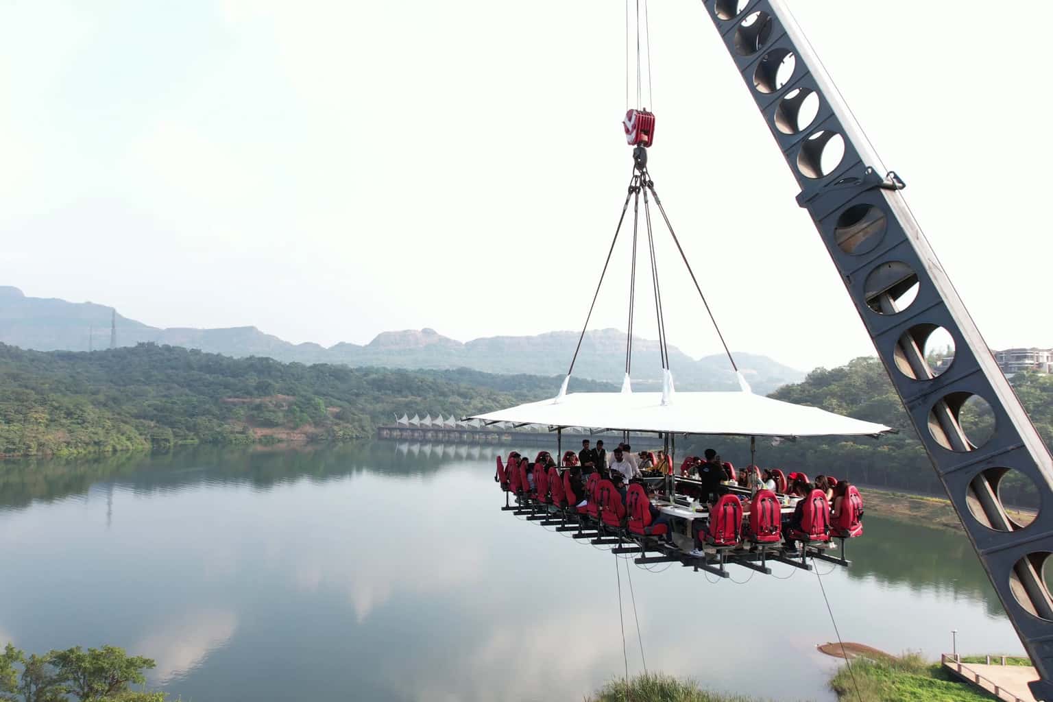 Skydining in Aamby Valley City, Maharashtra