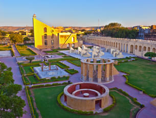 Overall aerial view of the Jantar Mantar