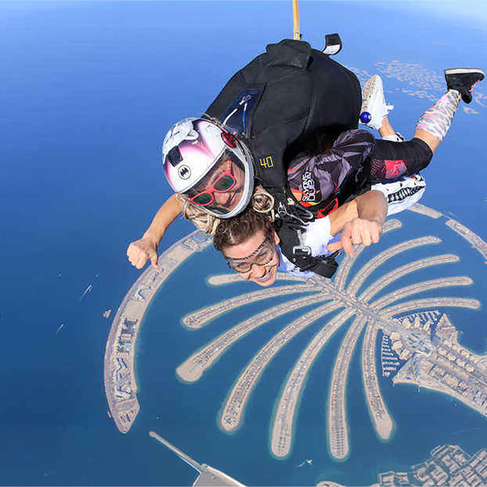 Skydive over the Palm