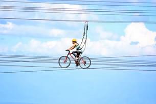 Sky Cycling in Rishikesh