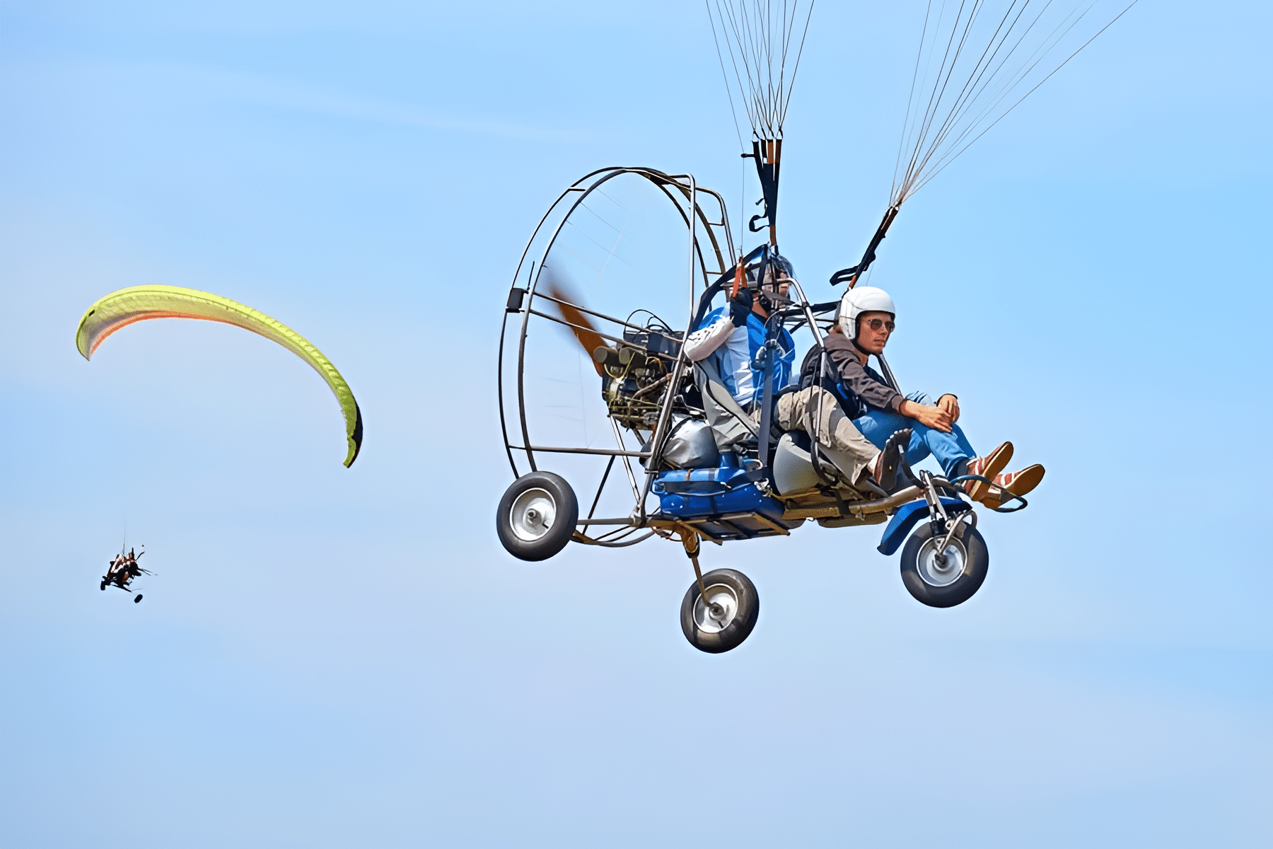 Book powered paragliding at Colva beach, Goa, and experience a thrilling flight