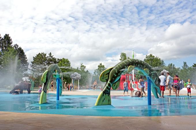 Cool off at the Splash Island