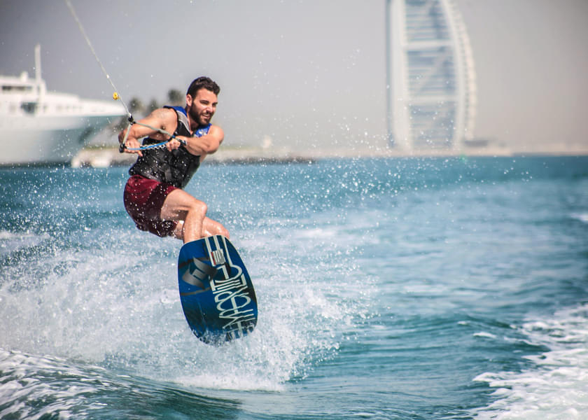 Drifting through the waves near Burj Al Arab