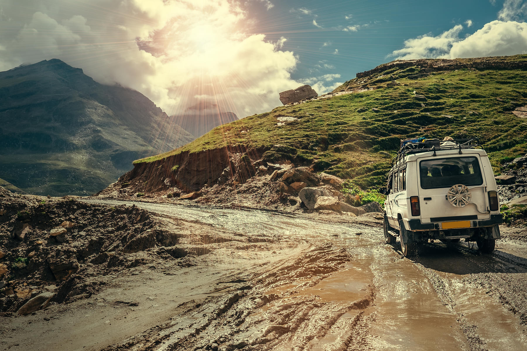 Drive through the challenging terrains of Himalayas