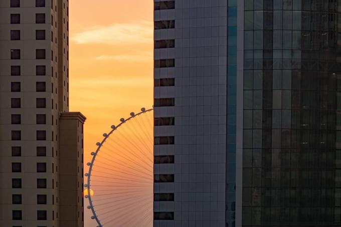 Ain Dubai sunset