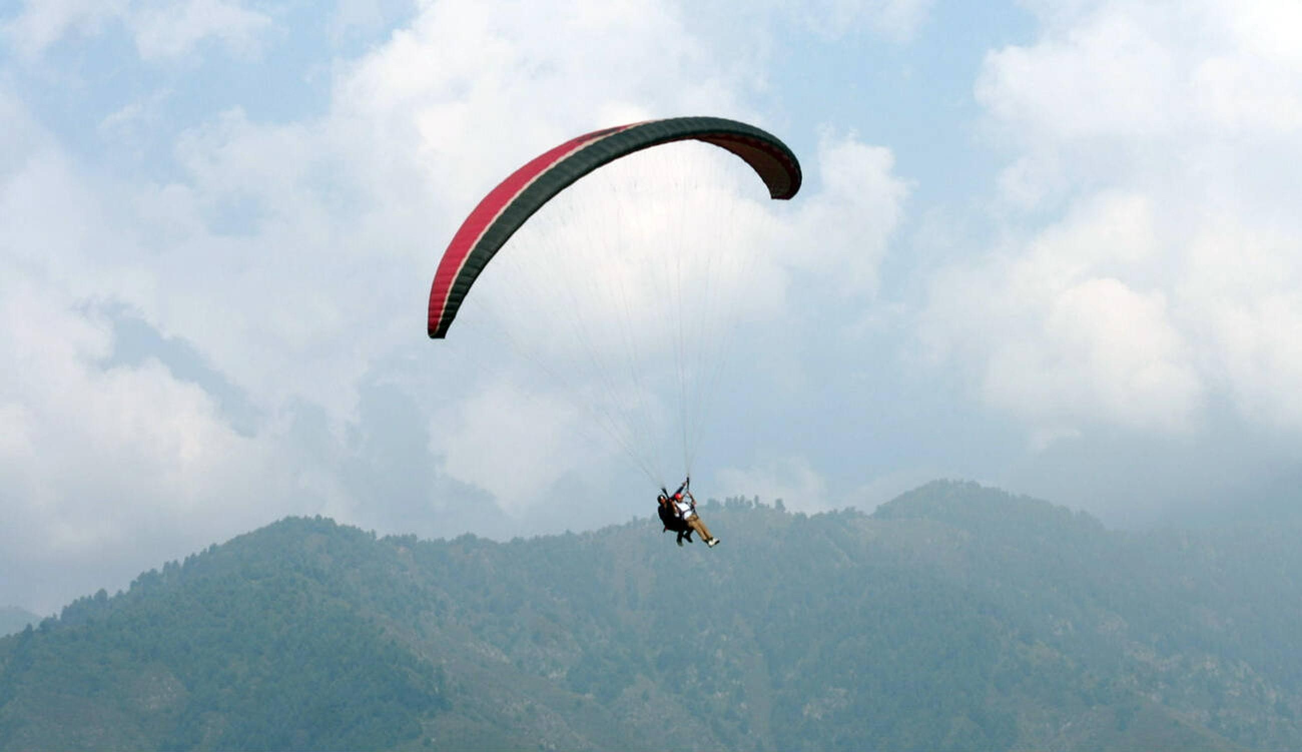 Soar high with paragliding