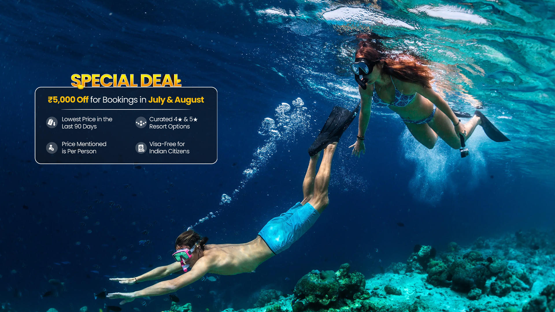 Maldives Tour Packages | Upto 40% Off