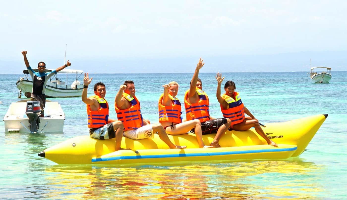 Go on a fun banana boat ride