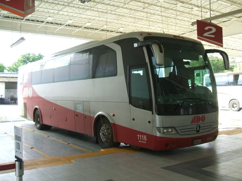 Bus from Merida to Chichen Itza