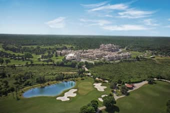 Aerial view of the resort