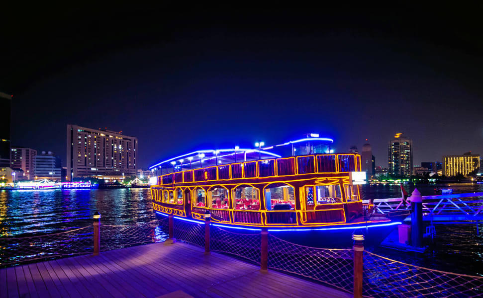 Sail in style on the beautifully crafted Dhow Dinner Cruise