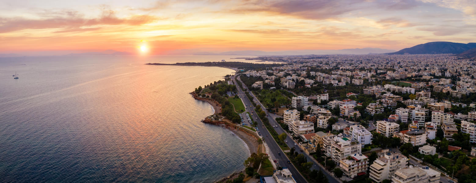 Taking a romantic walk along the Athens Riviera