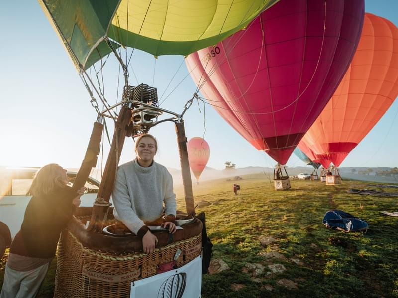 Hot Air Balloon Ride In Yarra Valley Image