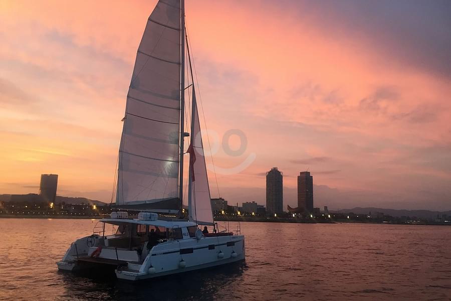 Barcelona Sunset Catamaran Cruise with Live Music Image