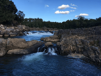 Plunge yourself in the blue pristine water