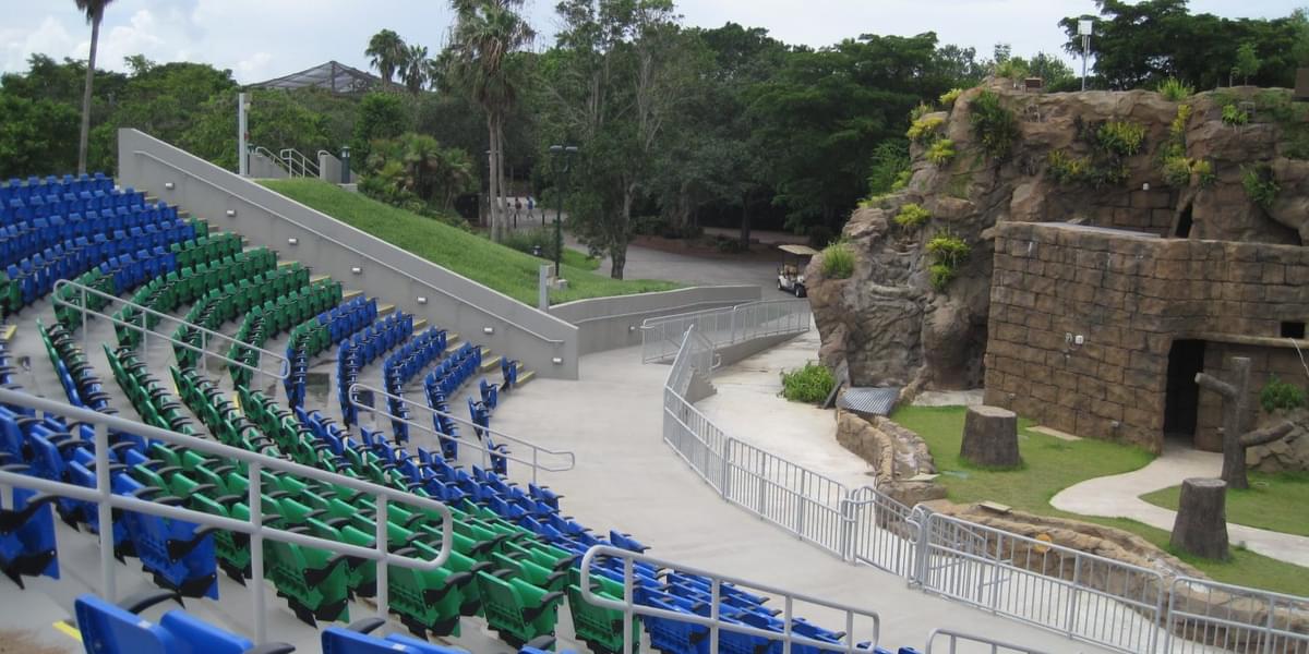 The sprawling Zoo Miami Amphitheater where numerous festive events are held