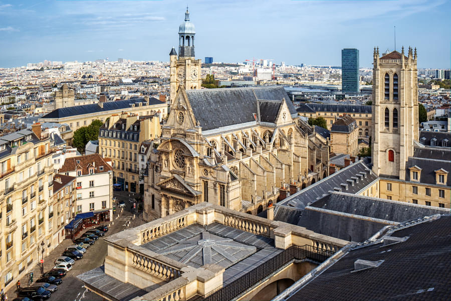 Aerial view of Sainte Chapelle