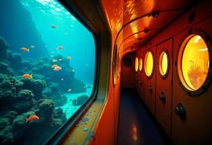 Marvel at colorful marine life in clear waters