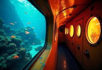 Marvel at colorful marine life in clear waters