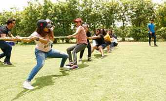 Test your strength with an exciting game of Tug of War