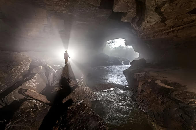 Explore deep tunnels shaped by nature in this 5-hours tour