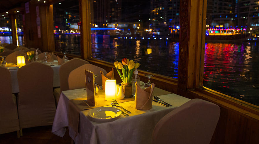 Enjoy an amazing dinner in a sophisticated ambiance