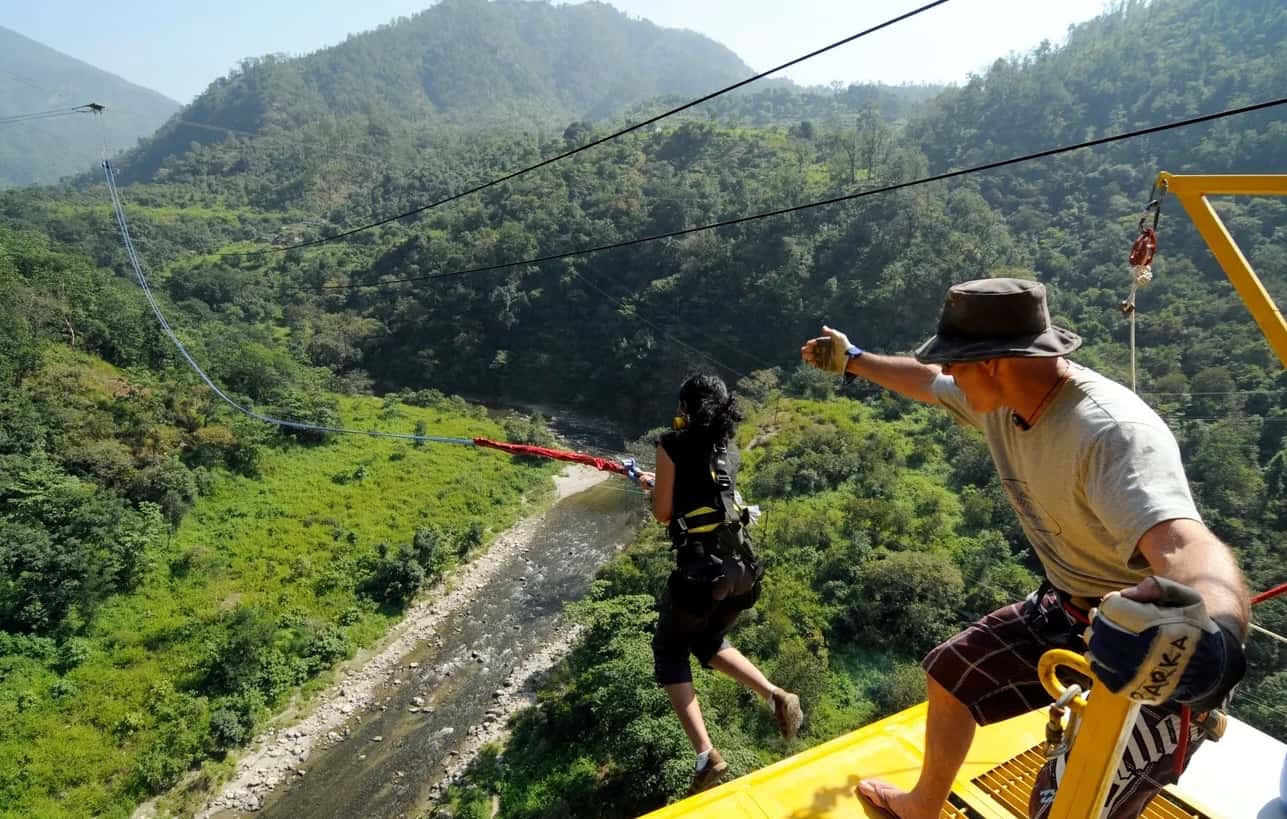 Valley Rope Jump in Rishikesh by Jumpin Heights