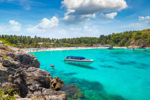 The beautiful view of the Racha (Raya) island