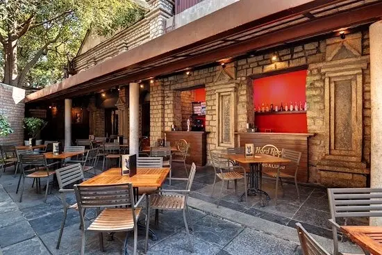 Chill in the Open-Air Courtyard