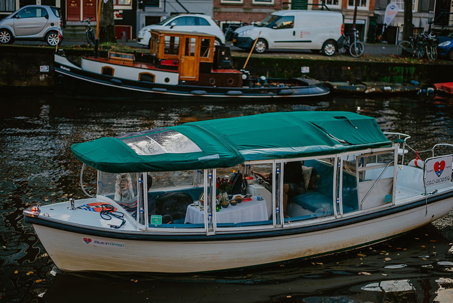 Enjoy the tour in small solar-powered boats