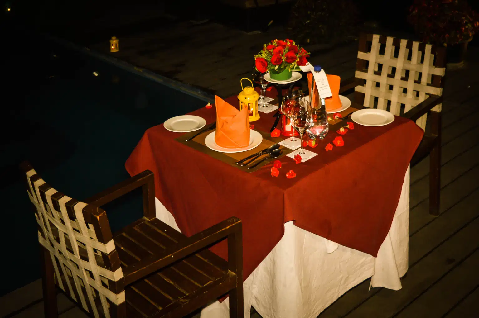 Poolside Candle Light Dinner in Electronic City, Bangalore