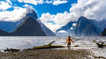 The amazing fjords in Milford Sound. Fiordland National Park