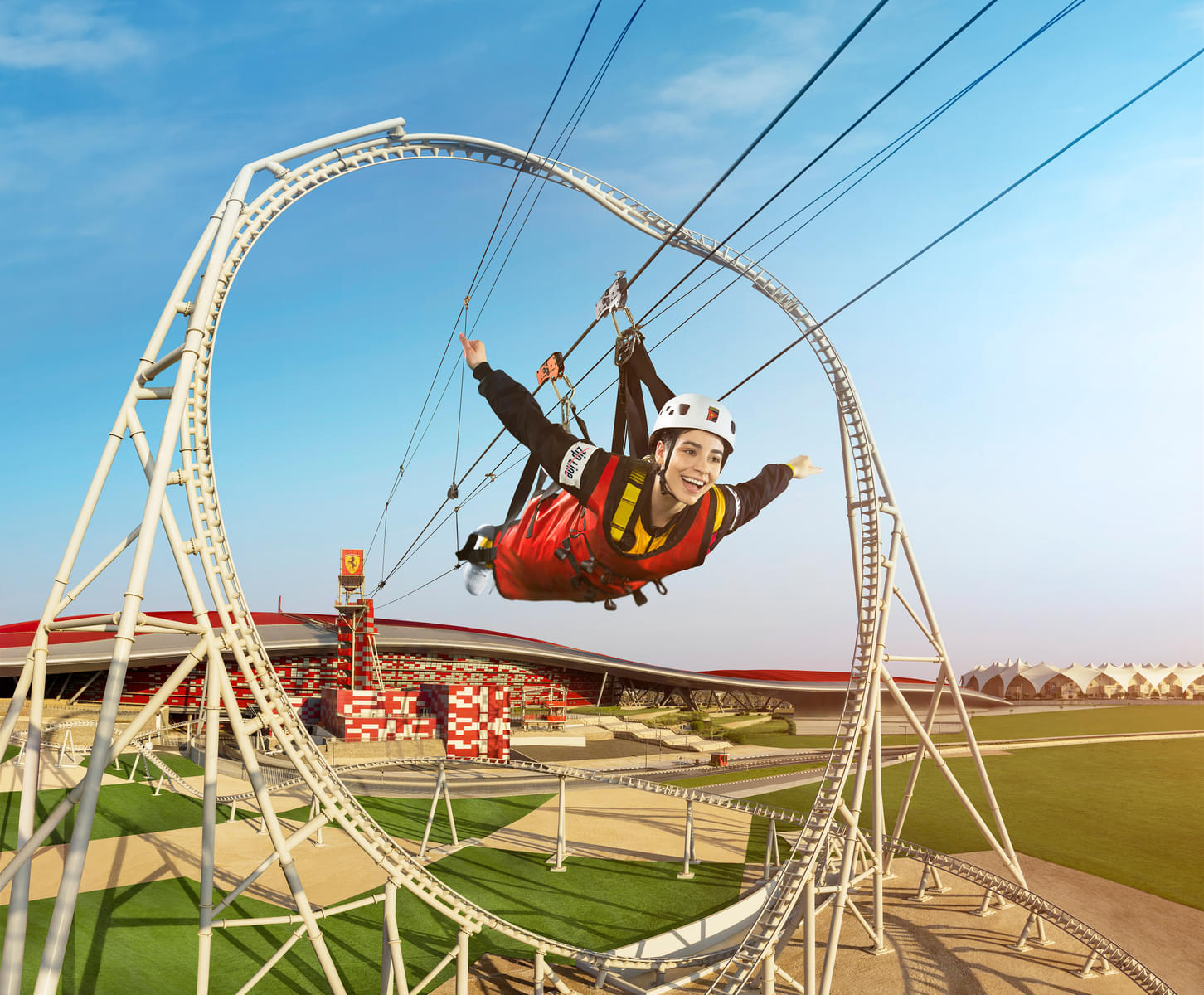 Enjoy the first Yas Island zip line experience