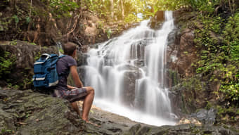 Encounter the beautiful waterfalls.