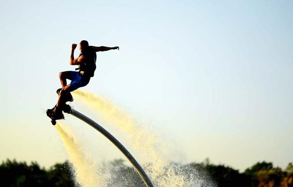 Experience Flyboarding at golden hour.