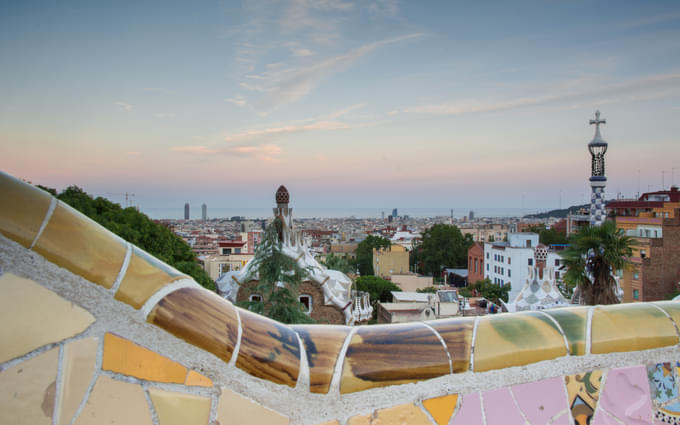 Senic view from park guell