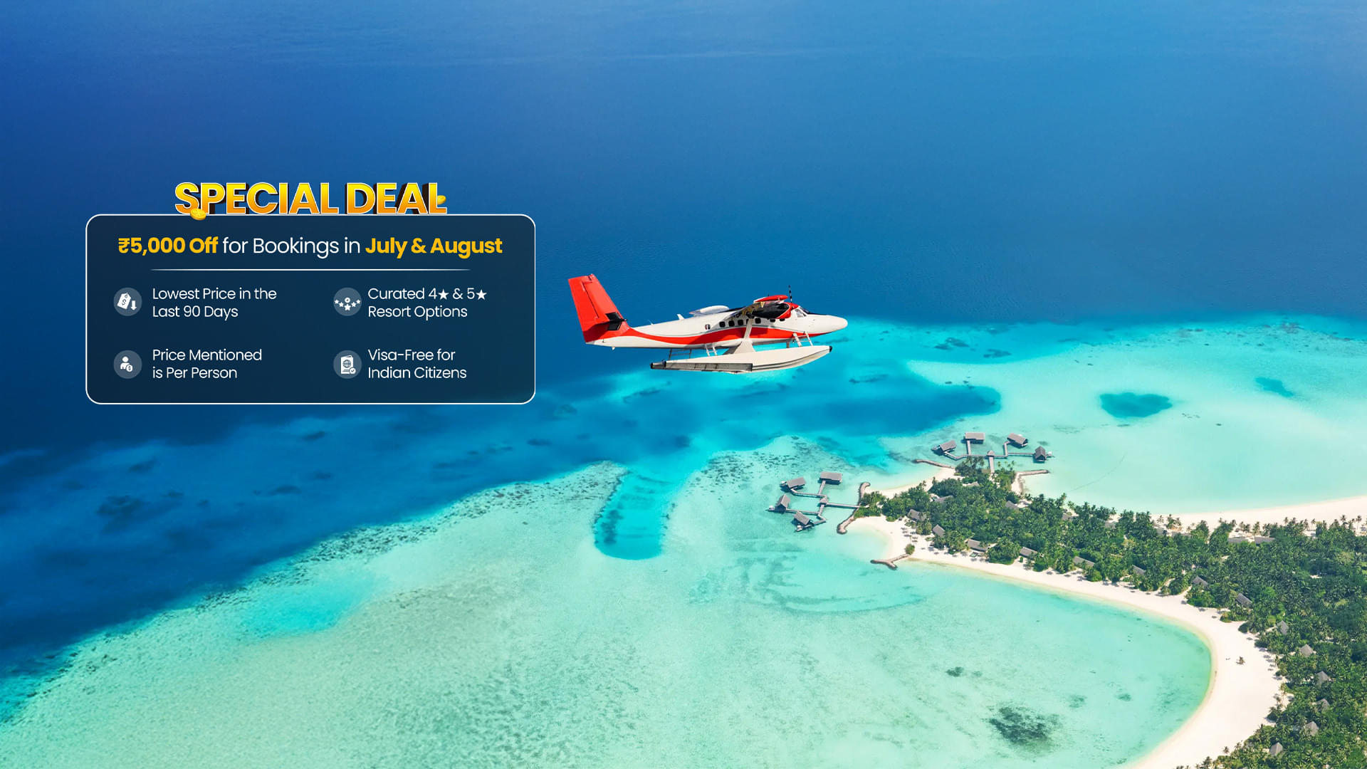 Maldives Tour Packages | Upto 40% Off