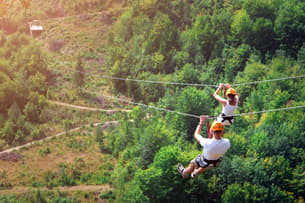 Join a fun ziplining adventure in Kaneohe