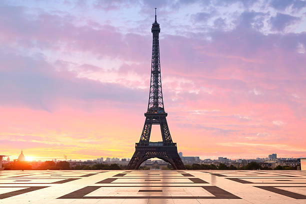 Trocadéro, Eiffel Tower At Sunset