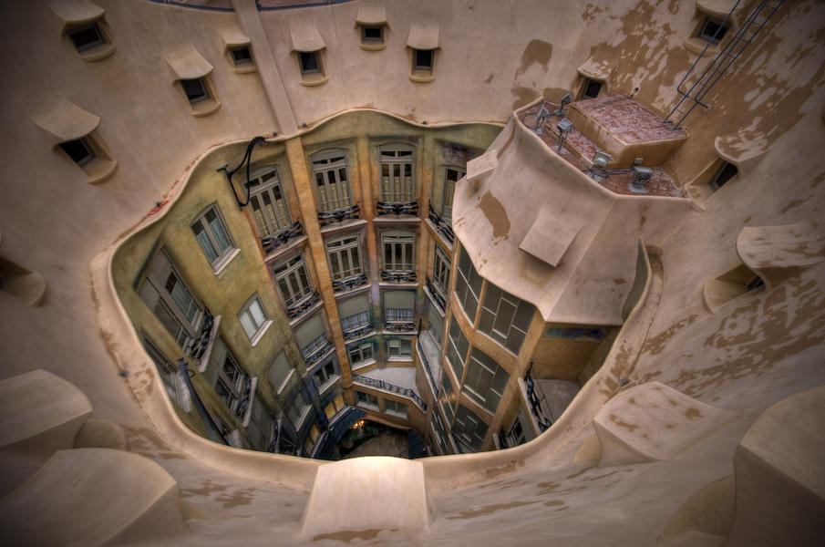 Visit the well known Modernista building the Casa Mila