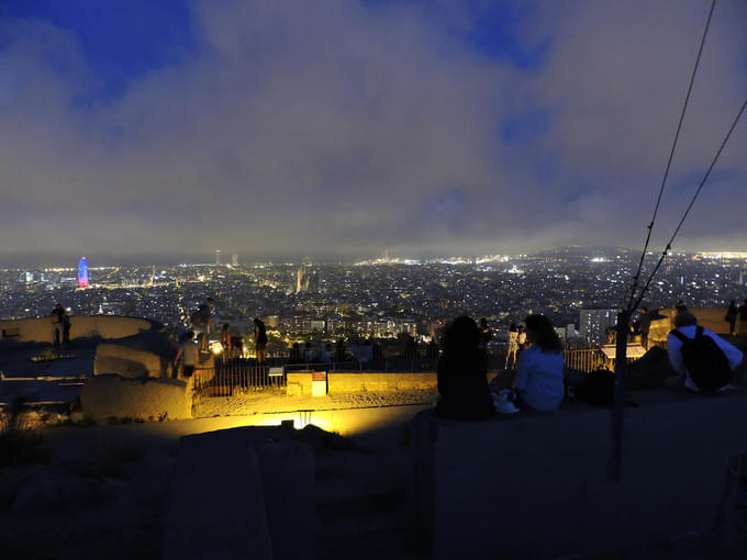 Bunkers del Carmel at Night