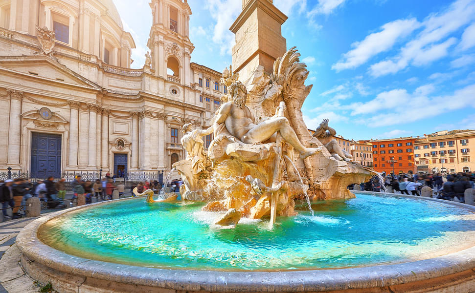 Learn the historic & cultural significance of the monuments like the Fontana dei Quattro Fiumi
