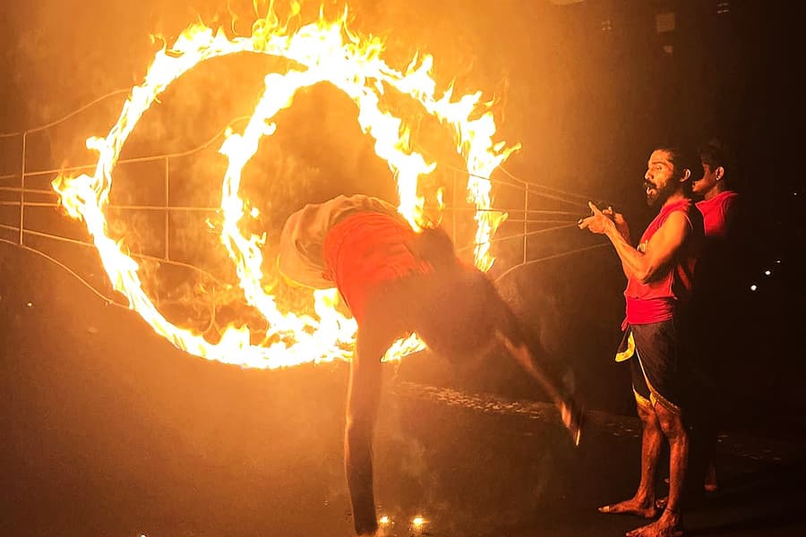 Kalaripayattu Show in Munnar at Pallivasal Image